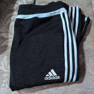 Adidas Black and White Joggers